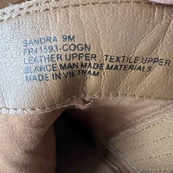 Frye Sandra Chelsea Block Heel Western Boots Cognac Suede Leather Women's 9 - Picture 5 of 16